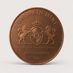 1oz Balmain Mint Copper Coins - 3 Pack