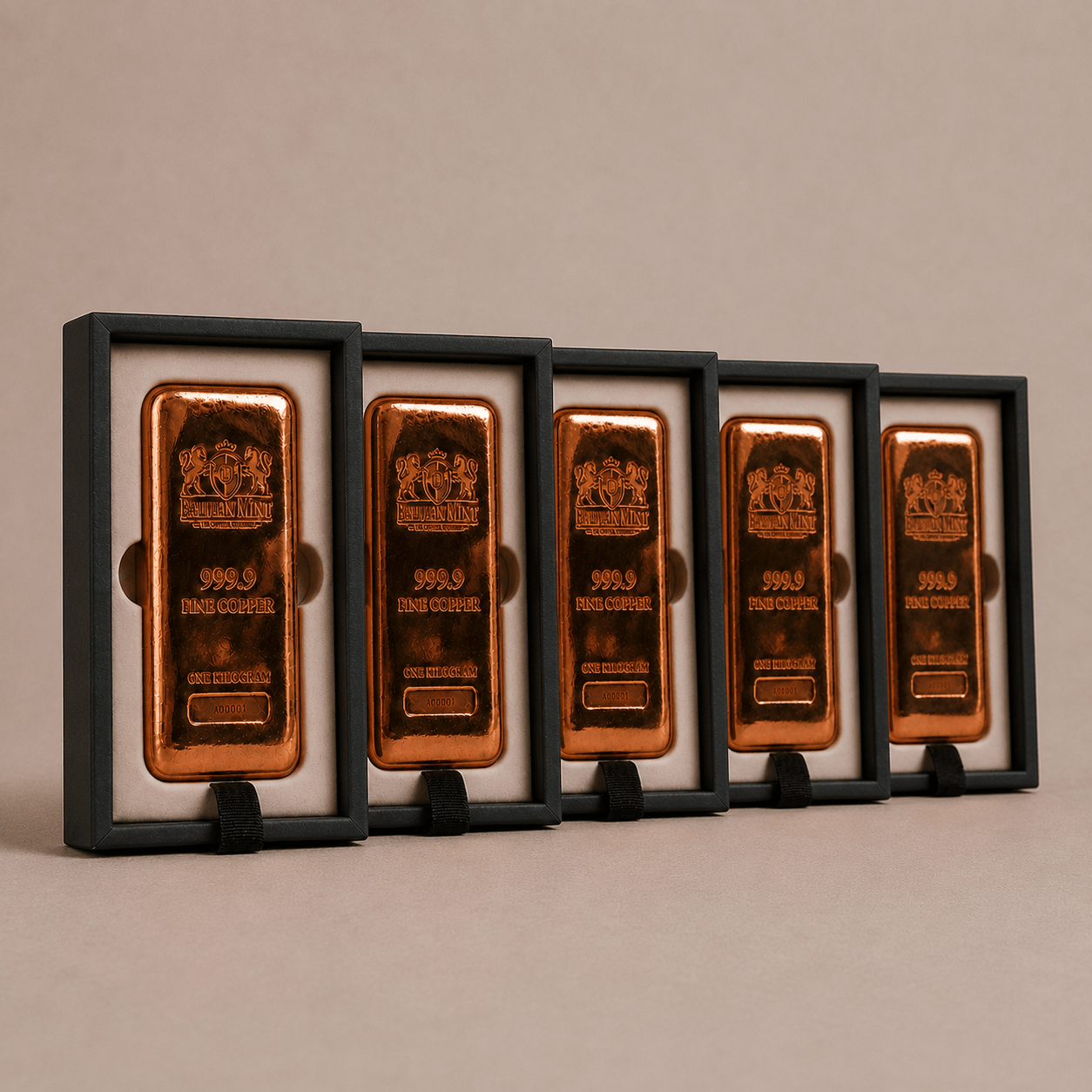 5kg - Heritage Copper Bullion Bar - Balmain Mint