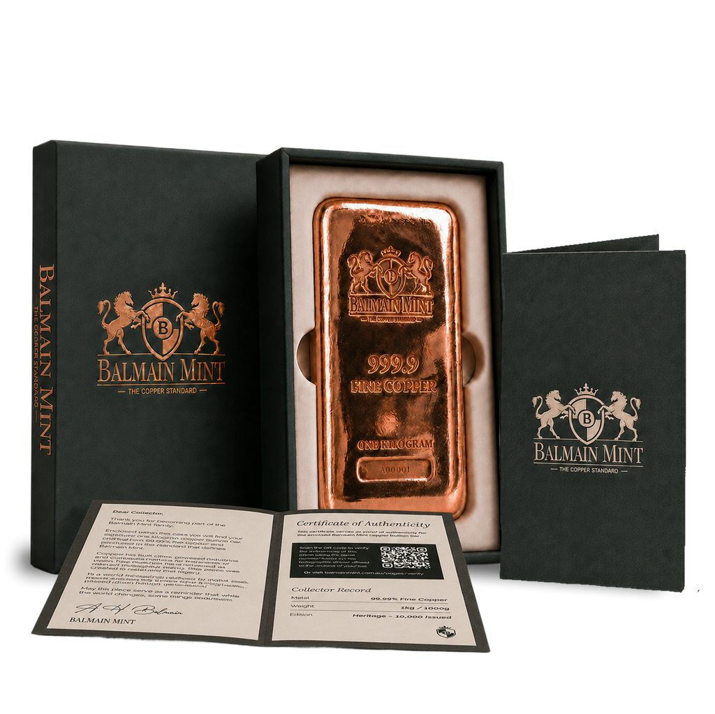 3kg - Heritage Copper Bullion Bar